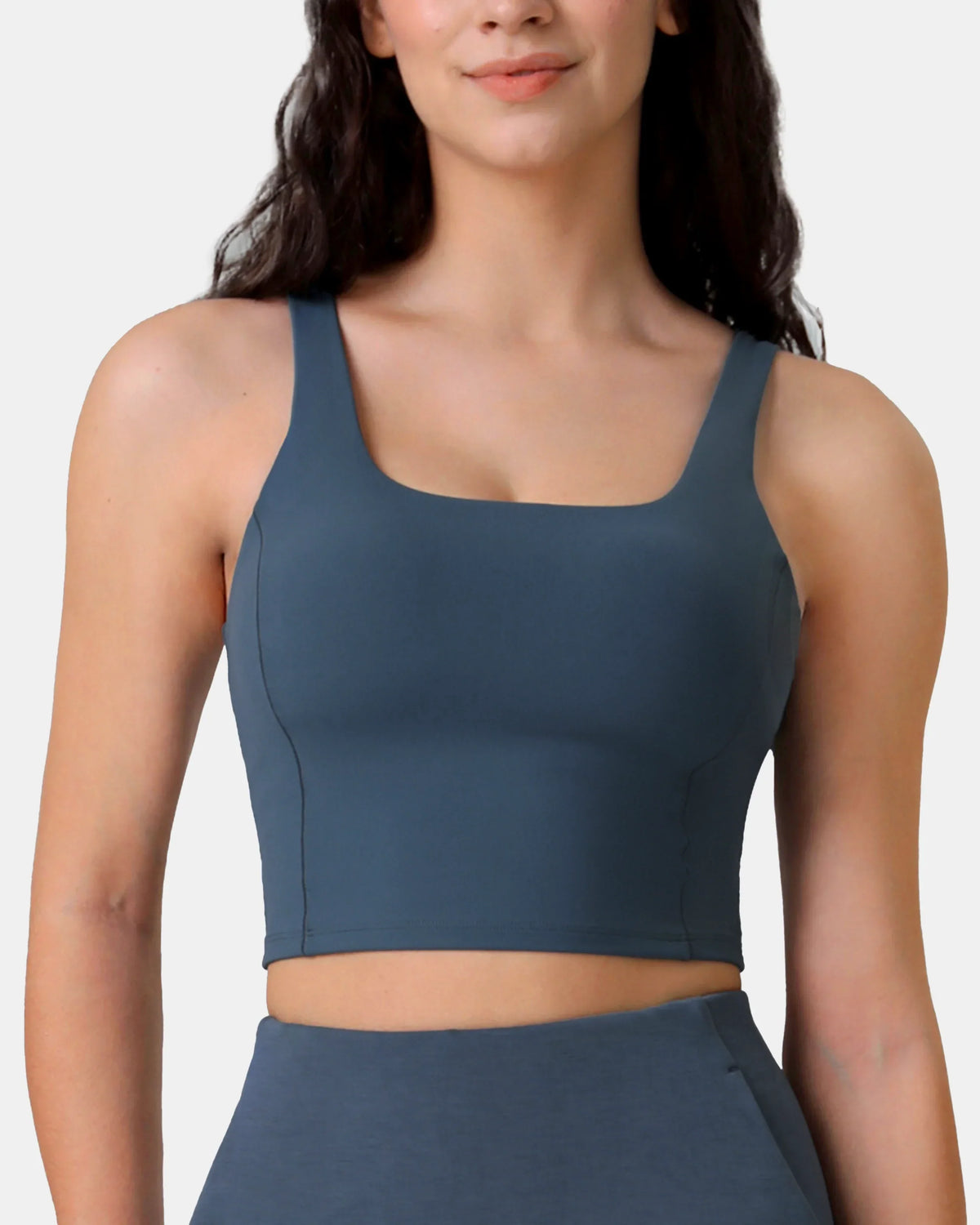 Dreamlux® Criss-Cross Back Sports Bra — Dark Jasper