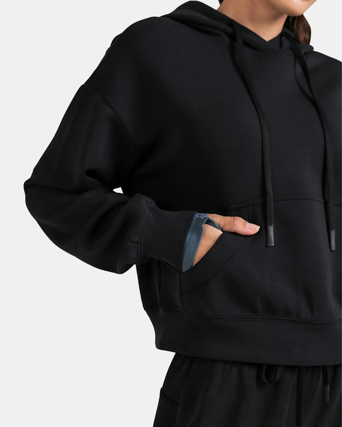 Velvra® Modal Cropped Pullover Hoodie 3