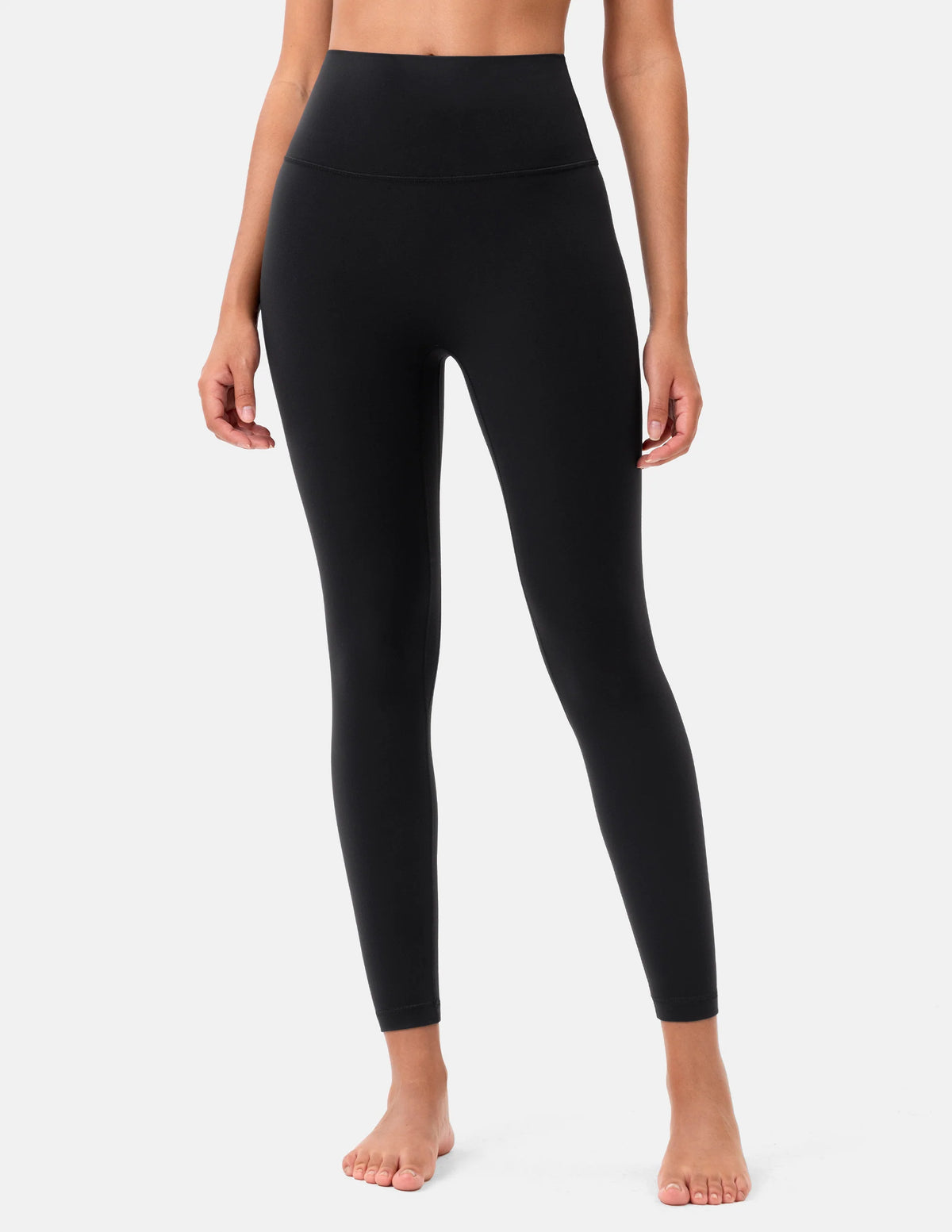 Dreamlux® High Waisted No Front Seam 25" 7/8 Workout Legging — Black