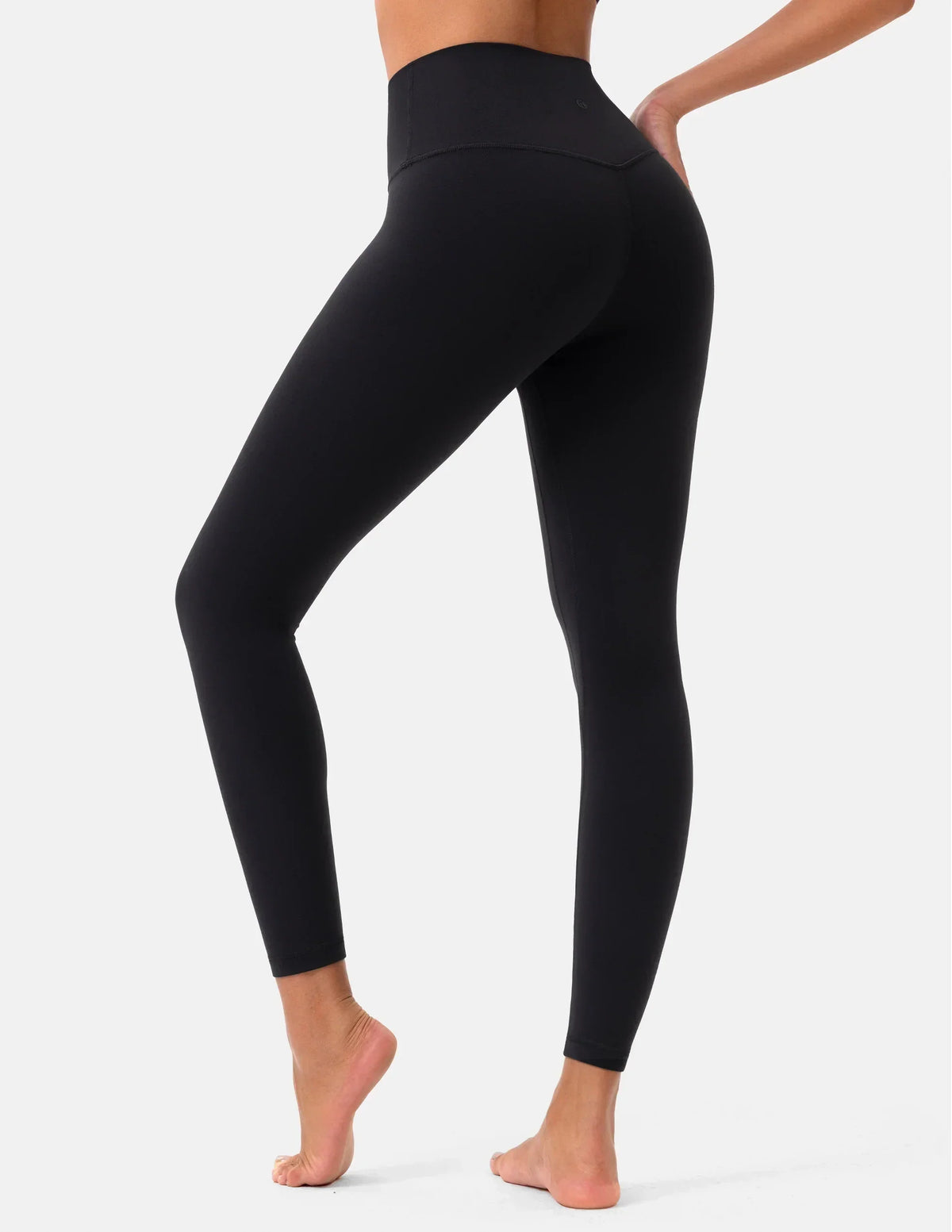 Dreamlux® High Waisted No Front Seam 25" 7/8 Workout Legging — Black
