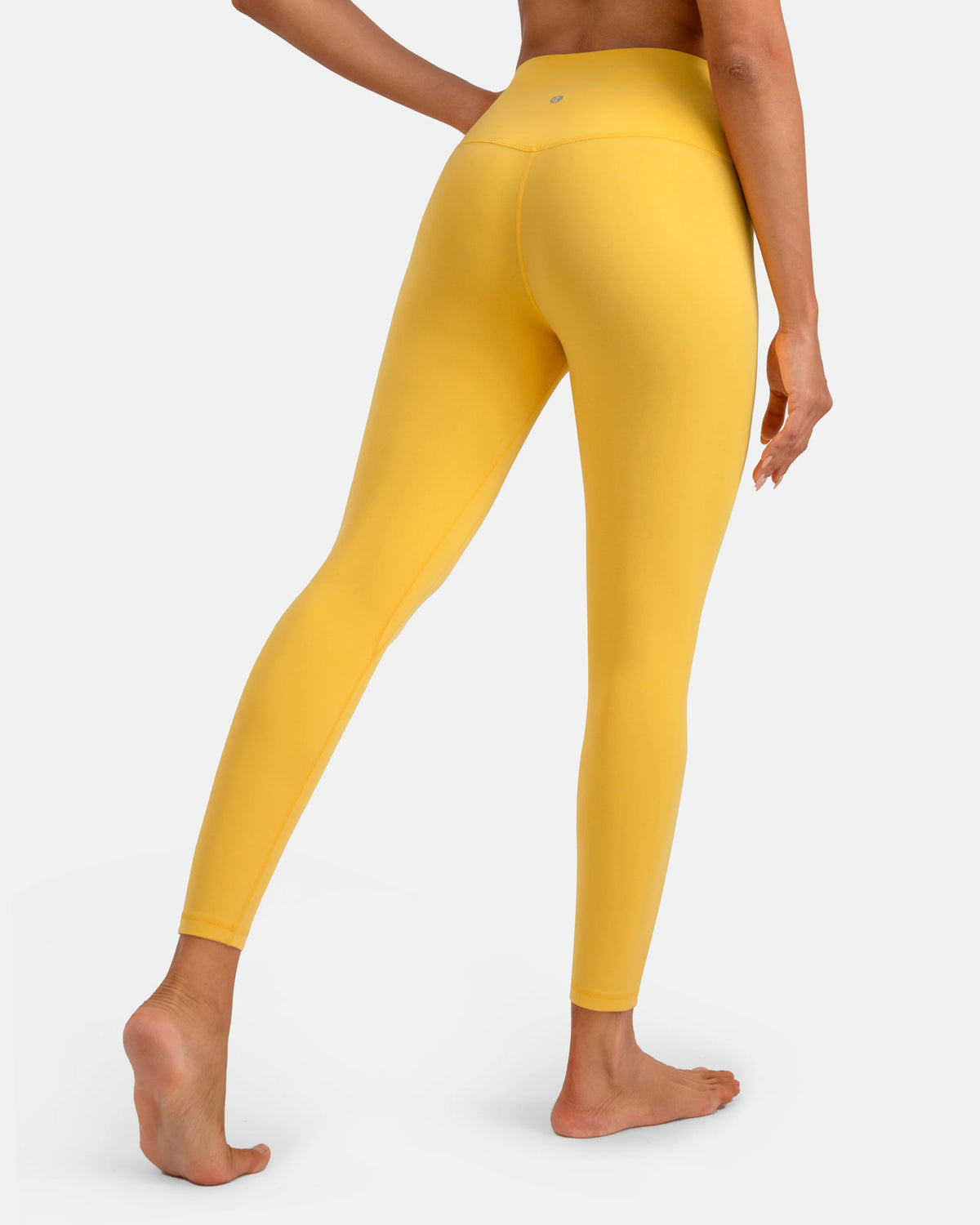 Dreamlux® High Waisted No Front Seam 25" 7/8 Workout Legging — Blazing Yellow