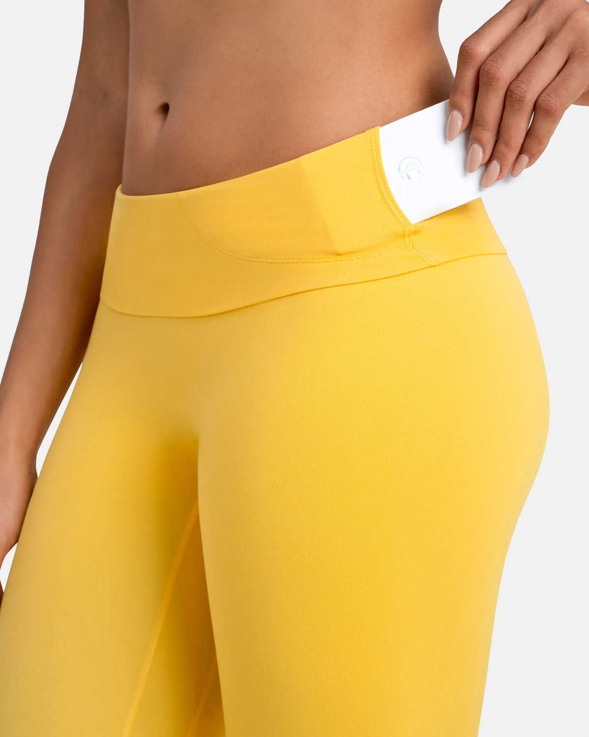 Dreamlux® High Waisted No Front Seam 25" 7/8 Workout Legging — Blazing Yellow