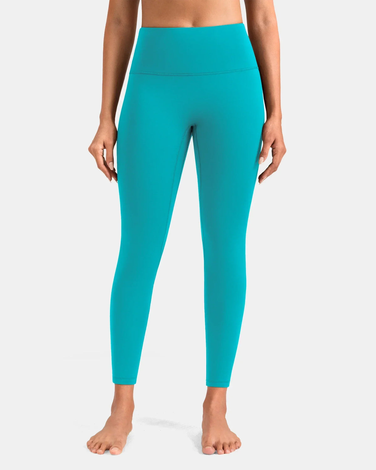 Dreamlux® High Waisted No Front Seam 25" 7/8 Workout Legging — Ceramic Green