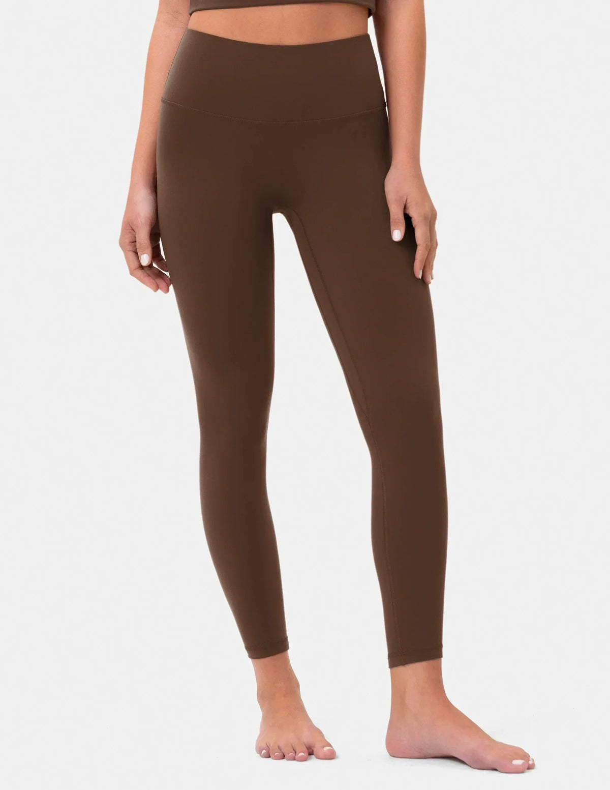 Dreamlux® High Waisted No Front Seam 25" 7/8 Workout Legging — Cocoa