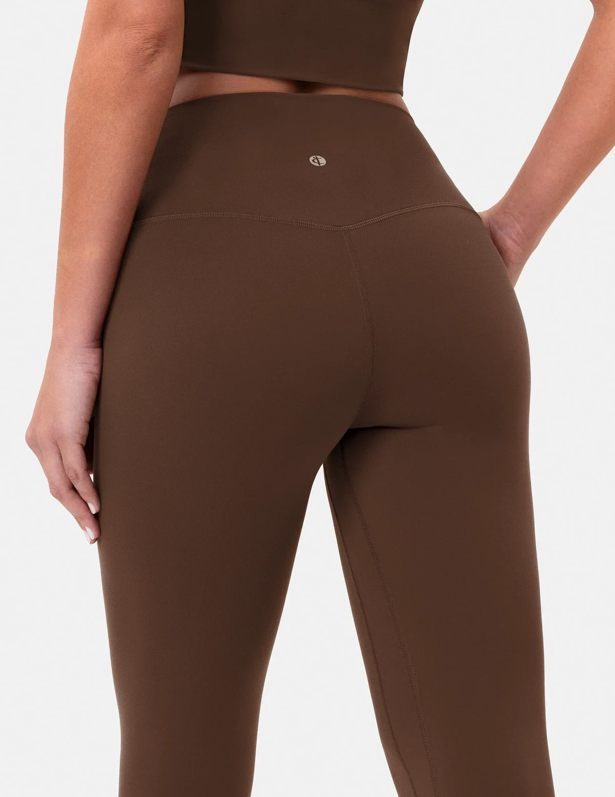 Dreamlux® High Waisted No Front Seam 25" 7/8 Workout Legging — Cocoa