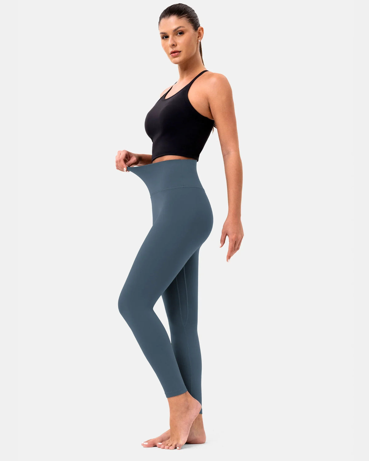 Dreamlux® High Waisted No Front Seam 25" 7/8 Workout Legging 2