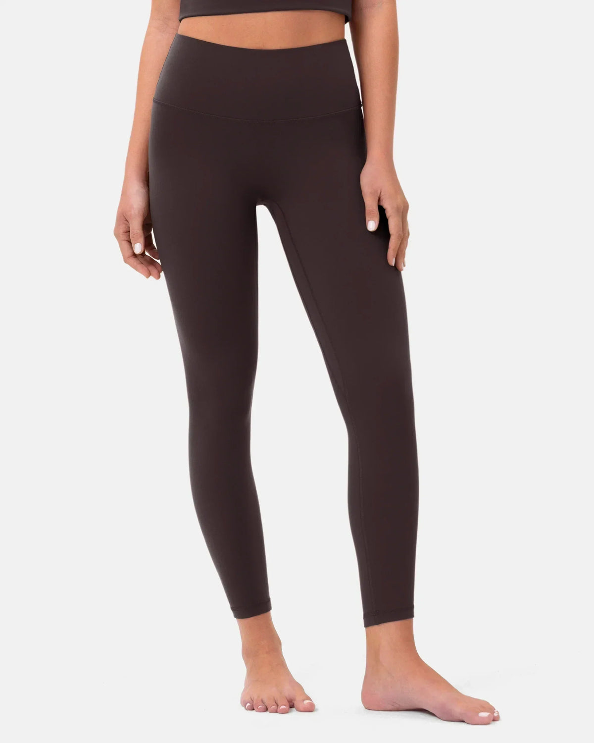 Dreamlux® High Waisted No Front Seam 25" 7/8 Workout Legging — Espresso