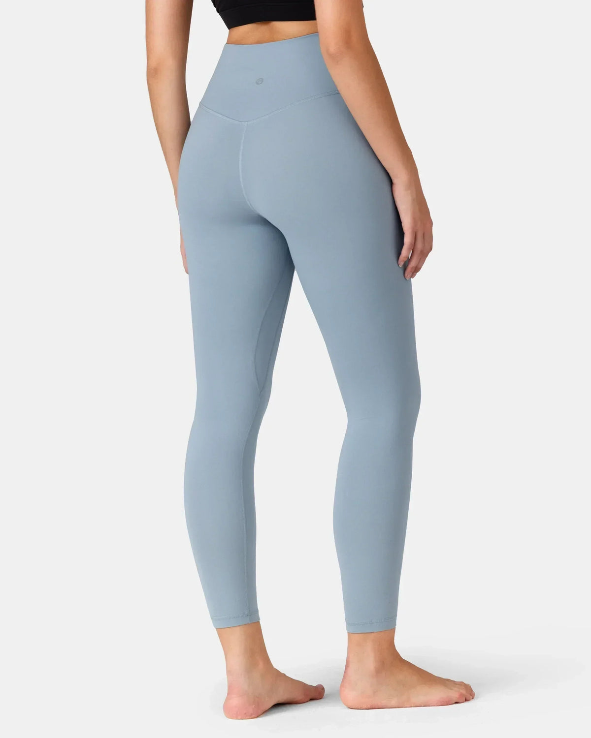 Dreamlux® High Waisted No Front Seam 25" 7/8 Workout Legging — Faded Denim