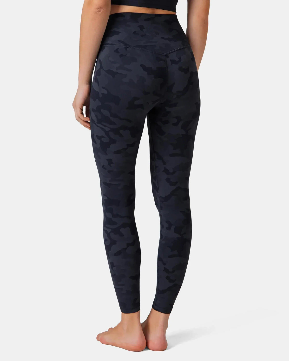 Dreamlux® High Waisted No Front Seam 25" 7/8 Workout Legging — Grey Camouflage