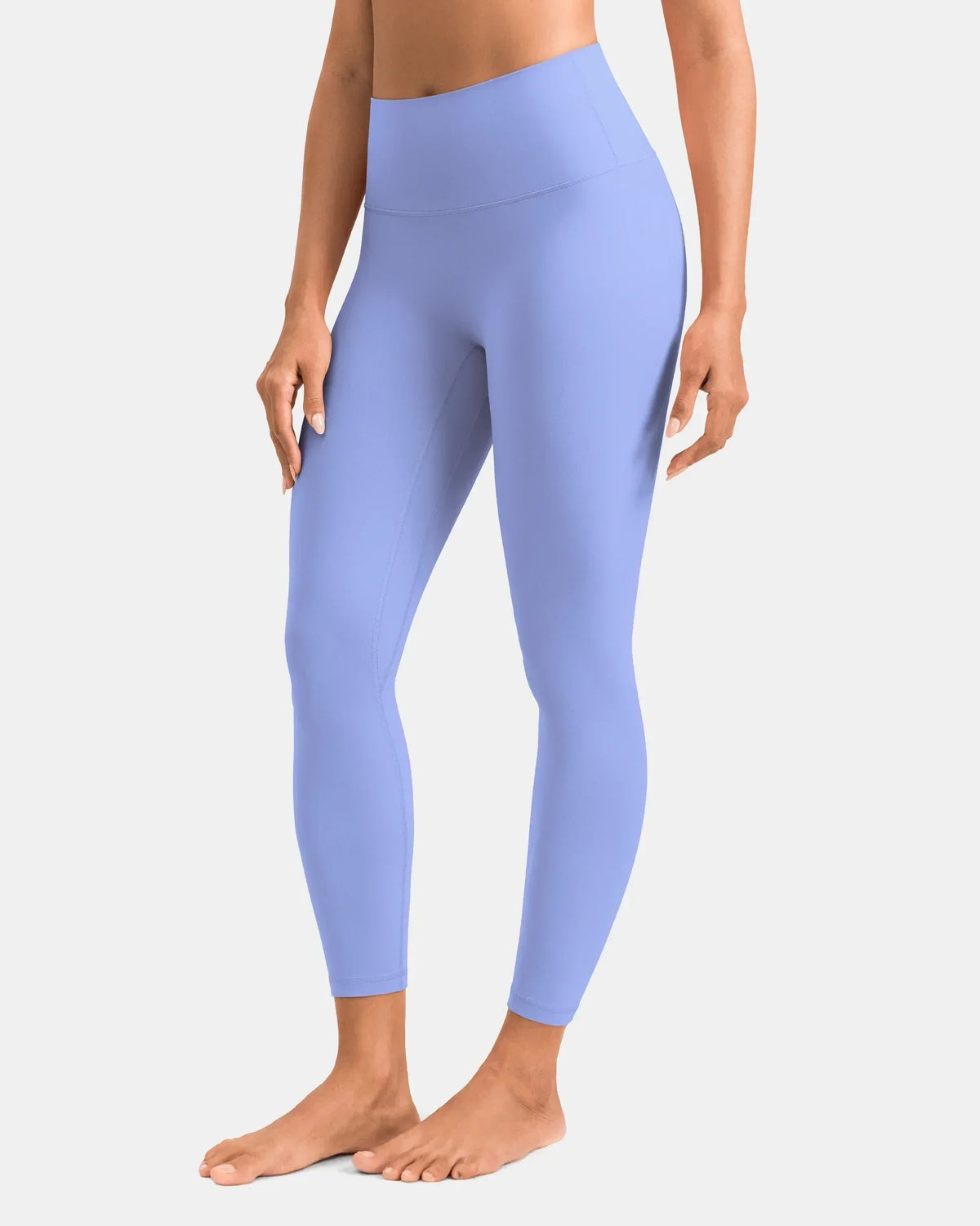 Dreamlux® High Waisted No Front Seam 25" 7/8 Workout Legging — Jacaranda Purple