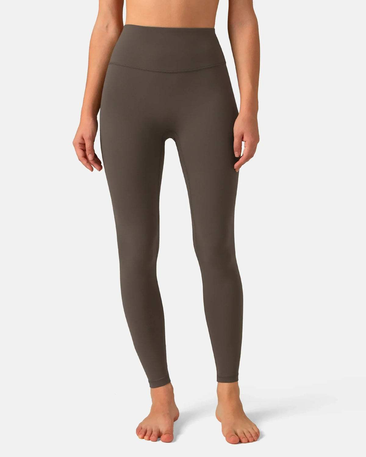 Dreamlux® High Waisted No Front Seam 25" 7/8 Workout Legging — Major Brown