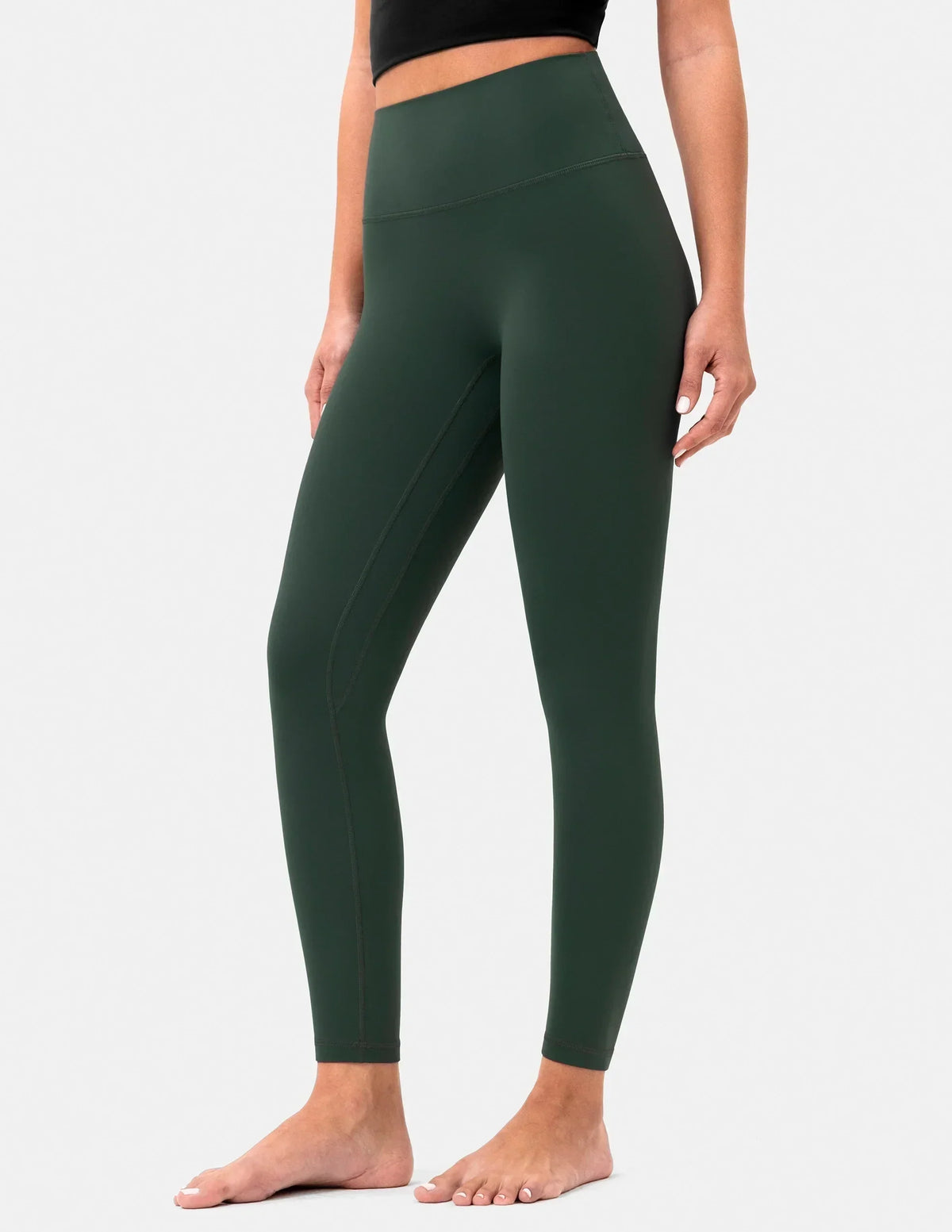 Dreamlux® High Waisted No Front Seam 25" 7/8 Workout Legging — Pine Grove