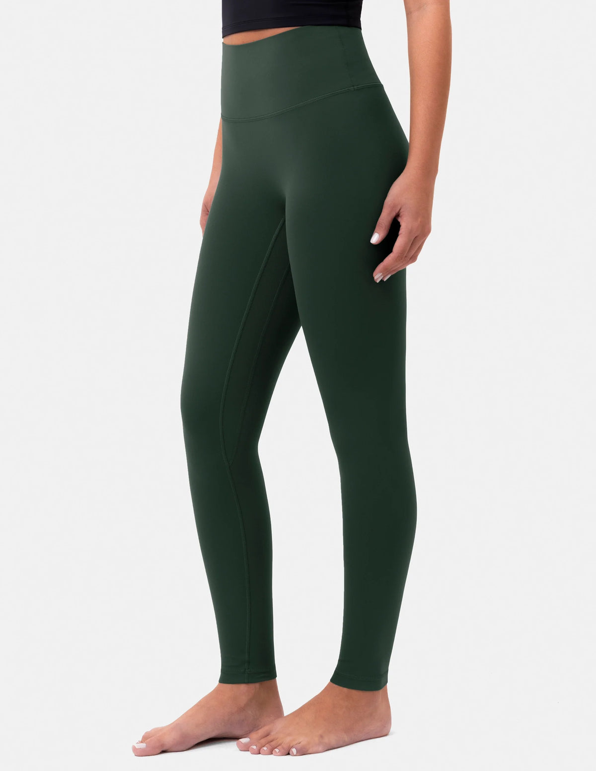 Dreamlux® High Waisted No Front Seam 28" Full Length Legging — Pine Grove