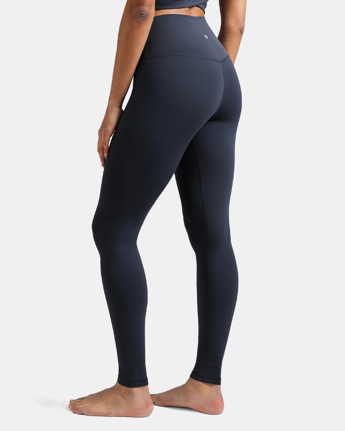 Dreamlux® High Waisted No Front Seam 28" Full Length Legging — Blue Ink