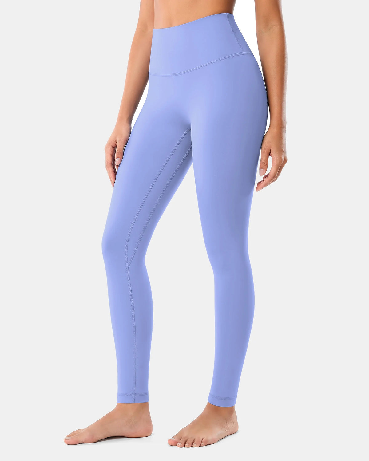 Dreamlux® High Waisted No Front Seam 28" Full Length Legging — Jacaranda Purple