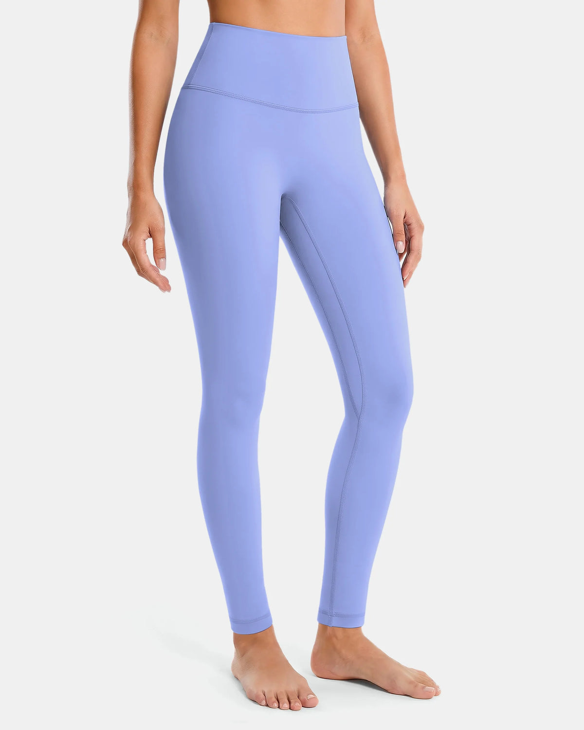 Dreamlux® High Waisted No Front Seam 28" Full Length Legging — Jacaranda Purple