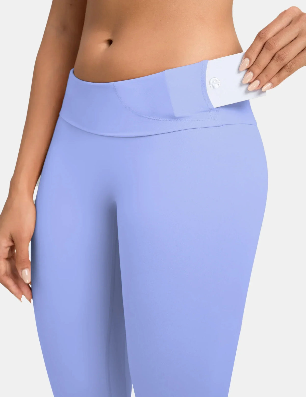 Dreamlux® High Waisted No Front Seam 28" Full Length Legging — Jacaranda Purple