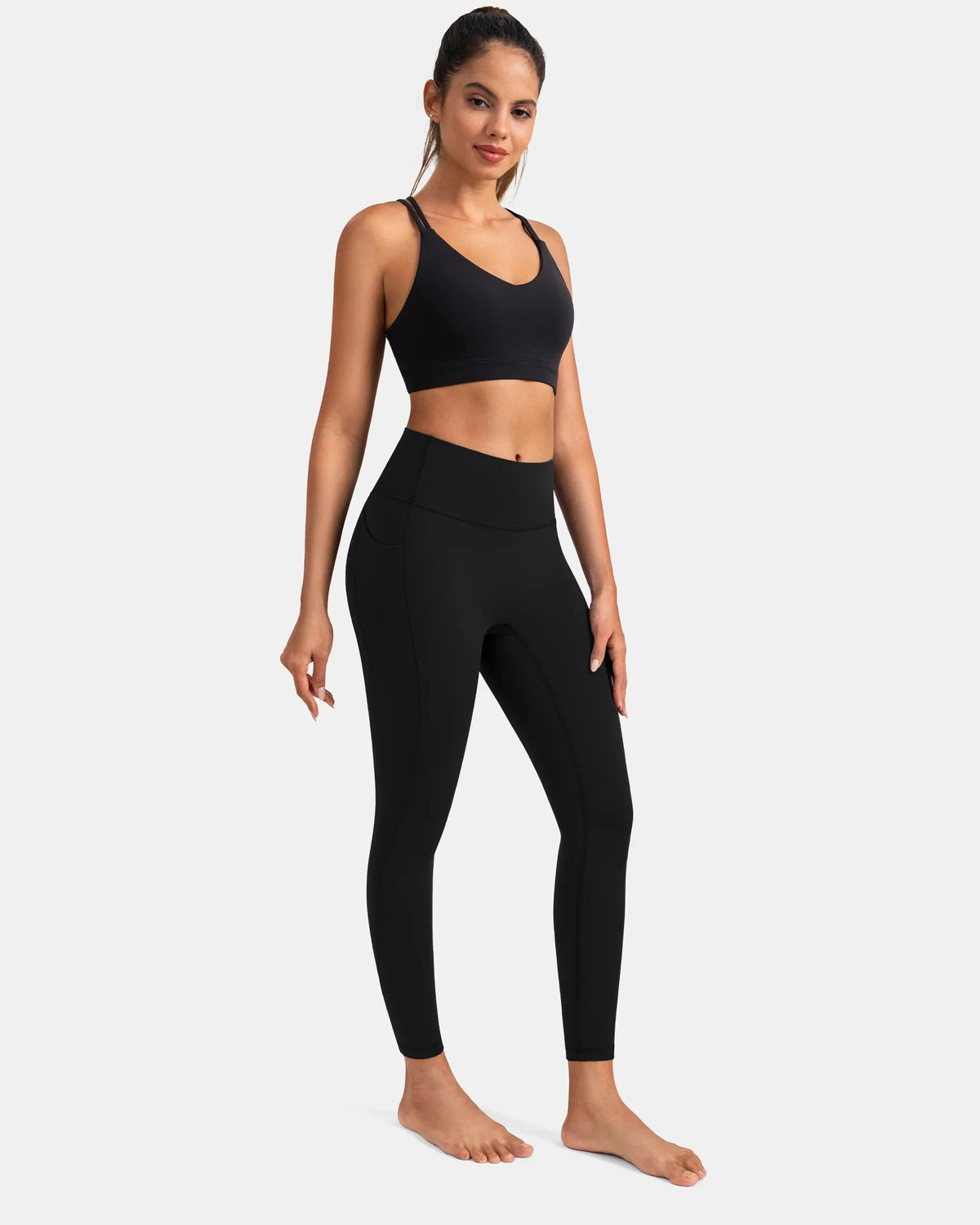 Dreamlux® High Waisted No Front Seam 7/8 Legging w/ Pockets 2
