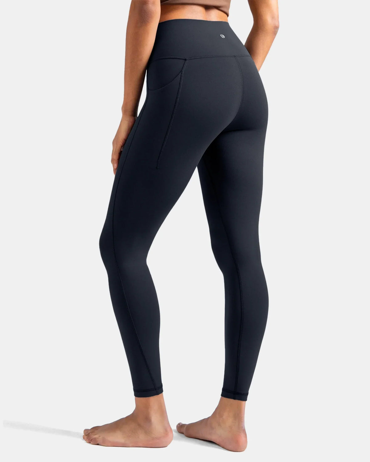 Dreamlux® High Waisted No Front Seam 7/8 Legging w/ Pockets — Blue Ink