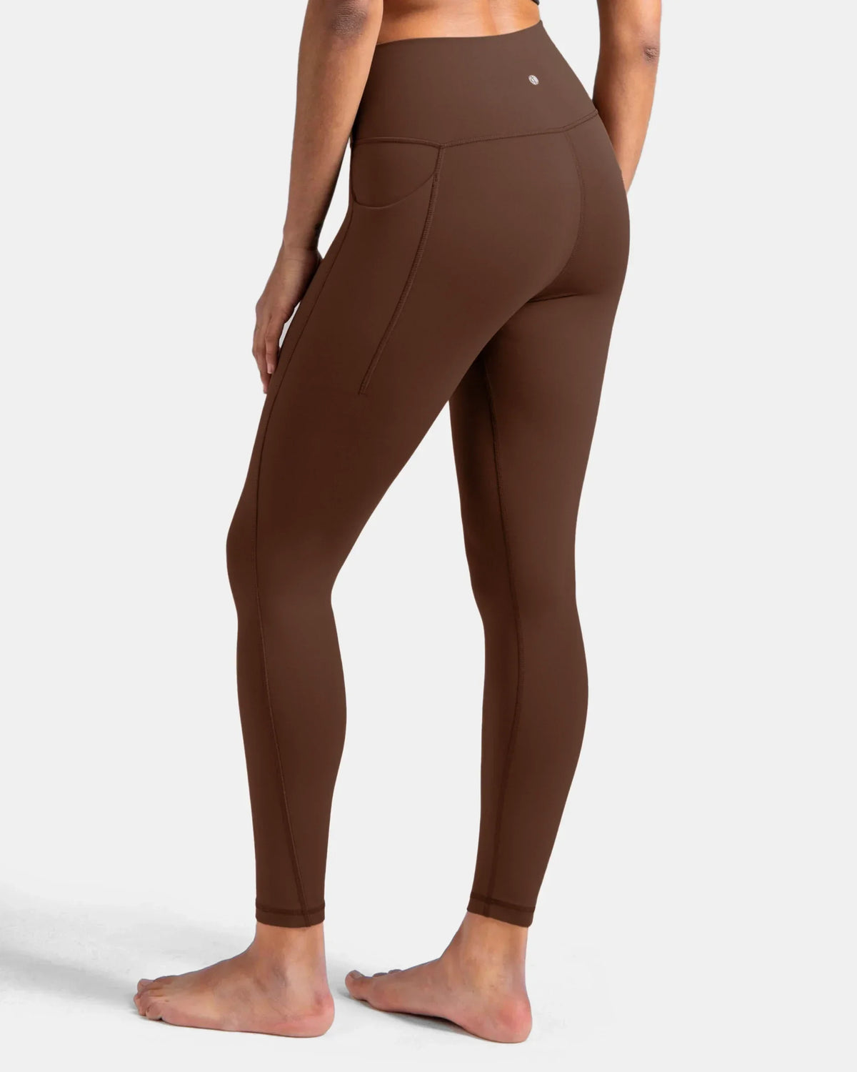 Dreamlux® High Waisted No Front Seam 7/8 Legging w/ Pockets — Cocoa