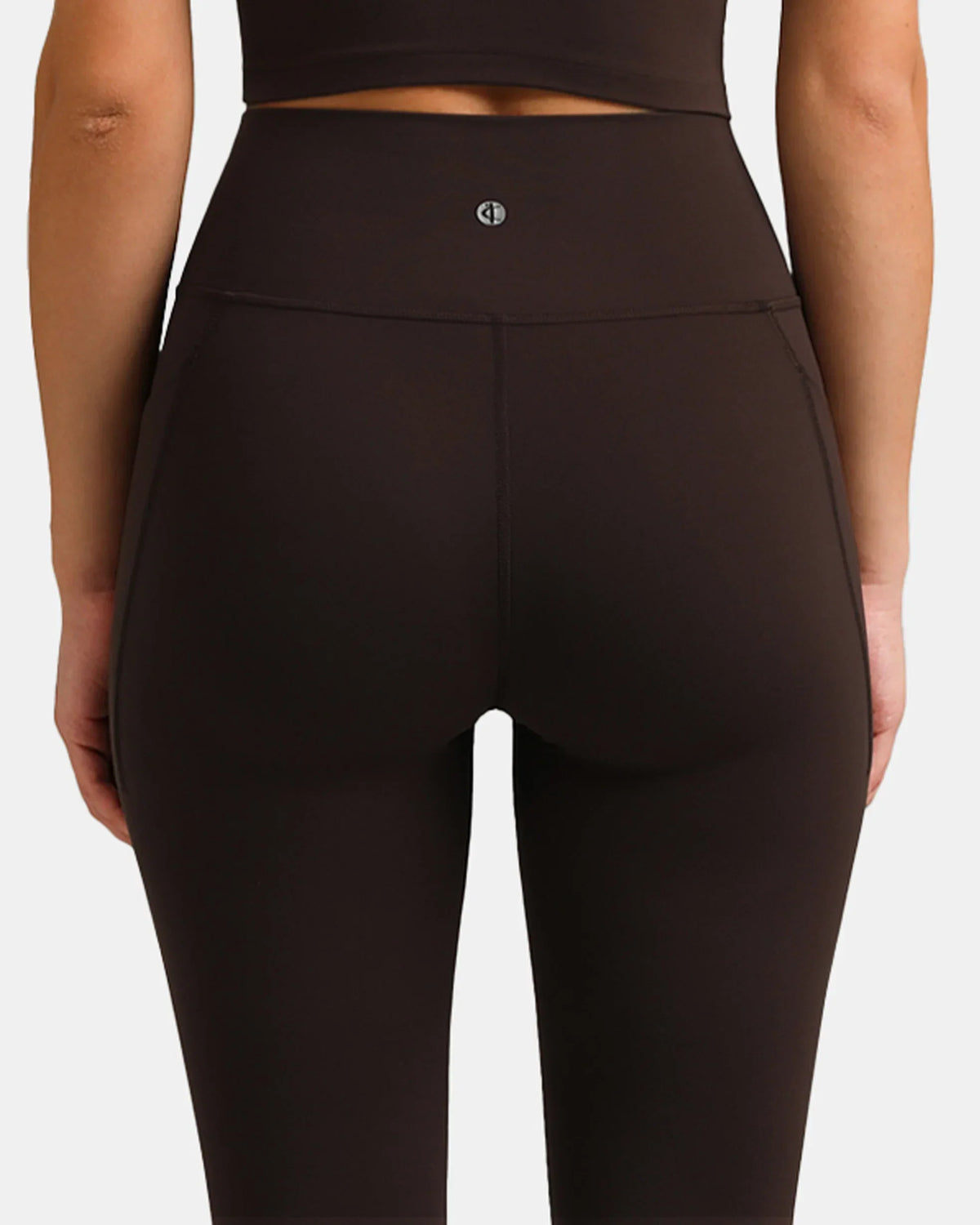 Dreamlux® High Waisted No Front Seam 7/8 Legging w/ Pockets — Espresso