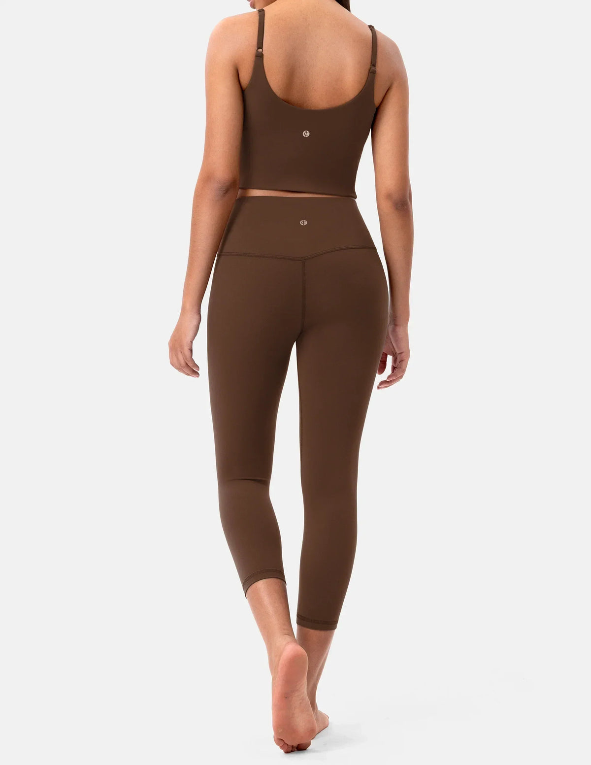 Dreamlux® High Waisted No Front Seam 21" Workout Legging — Cocoa