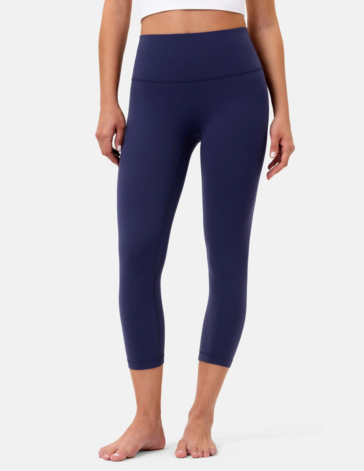 Dreamlux® High Waisted No Front Seam 21" Workout Legging — Eclipse
