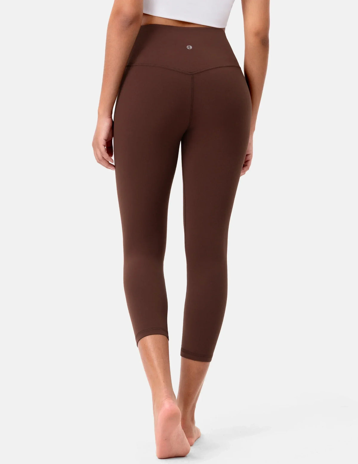 Dreamlux® High Waisted No Front Seam 21" Workout Legging — Roasted Chestnut