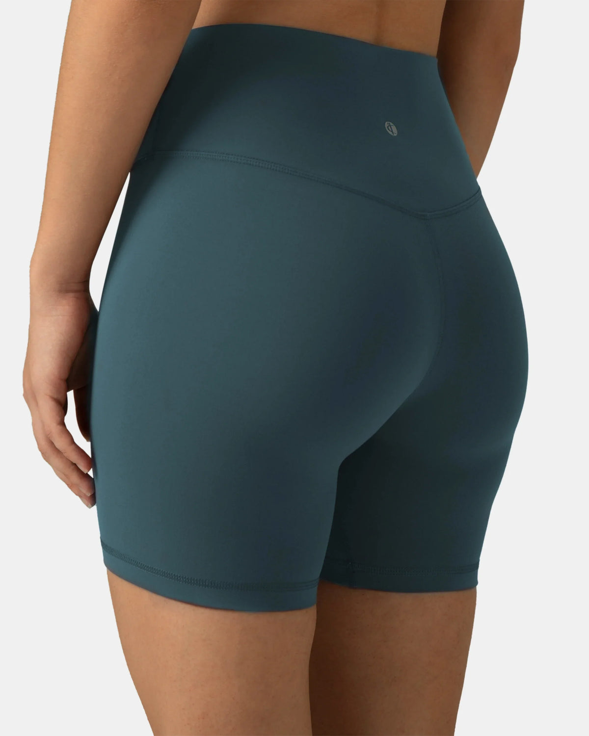 Dreamlux® High Waisted No Front Seam 6" Workout Short — Dark Jasper