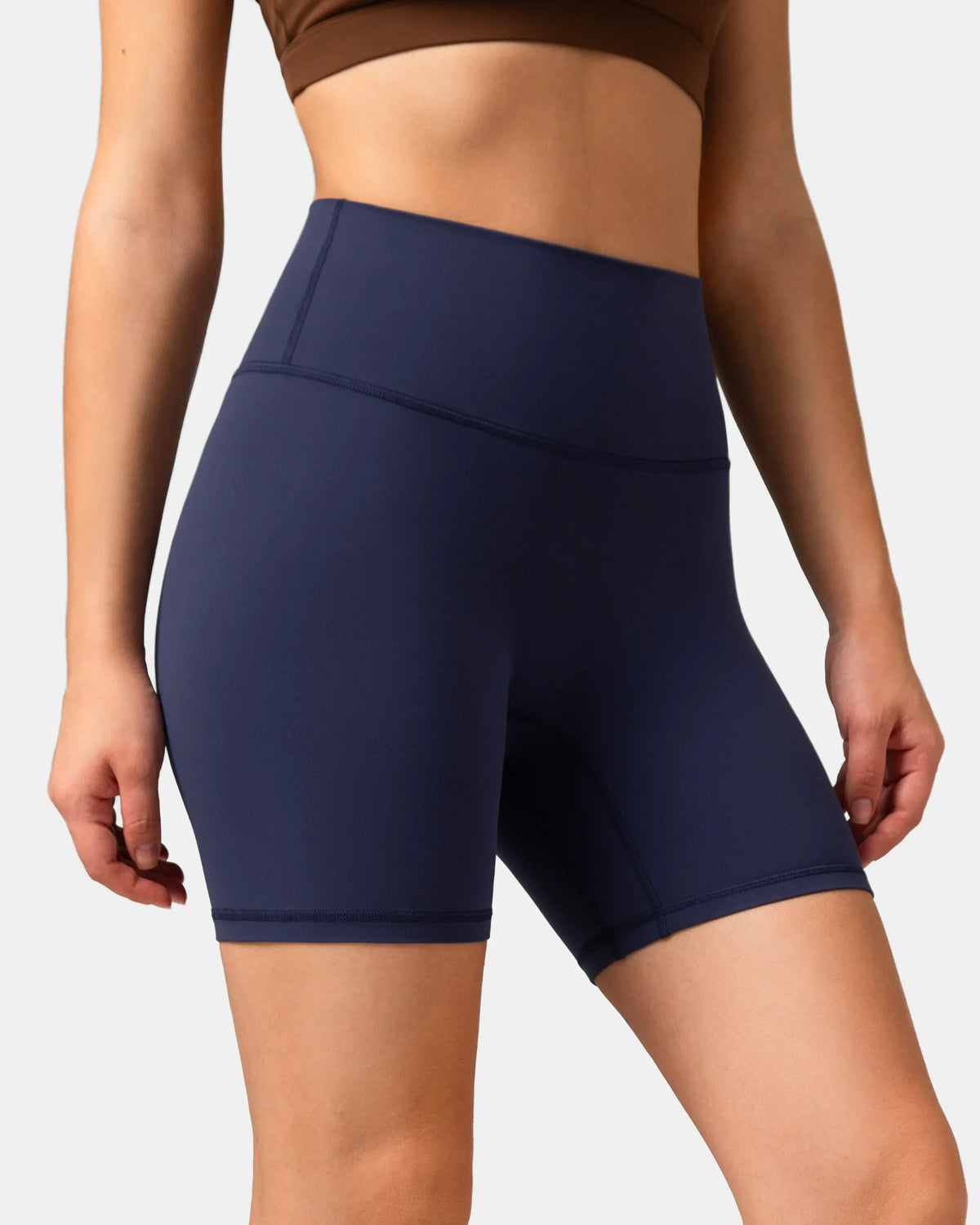 Dreamlux® High Waisted No Front Seam 6" Workout Short 3
