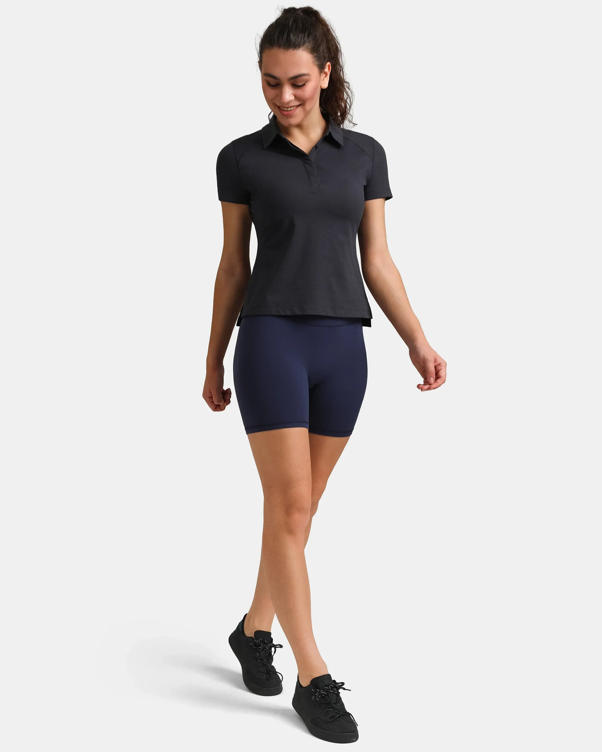 Dreamlux® High Waisted No Front Seam 6" Workout Short 2
