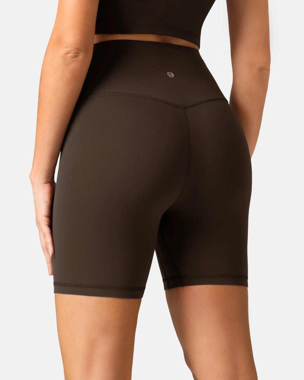 Dreamlux® High Waisted No Front Seam 6" Biker Short w/ Pockets 4
