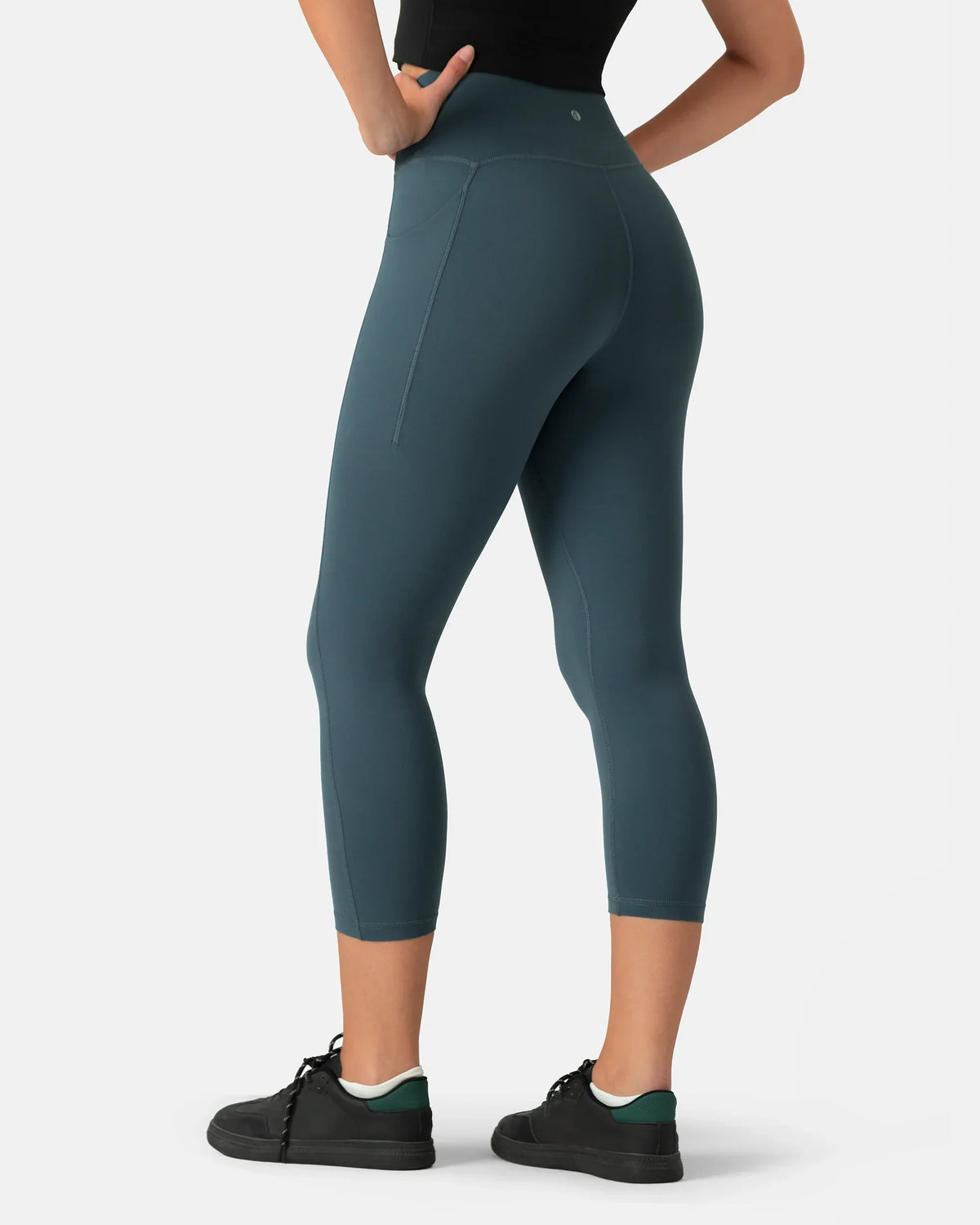 Dreamlux® High Waisted No Front Seam 21" Legging w/ Pockets — Dark Jasper
