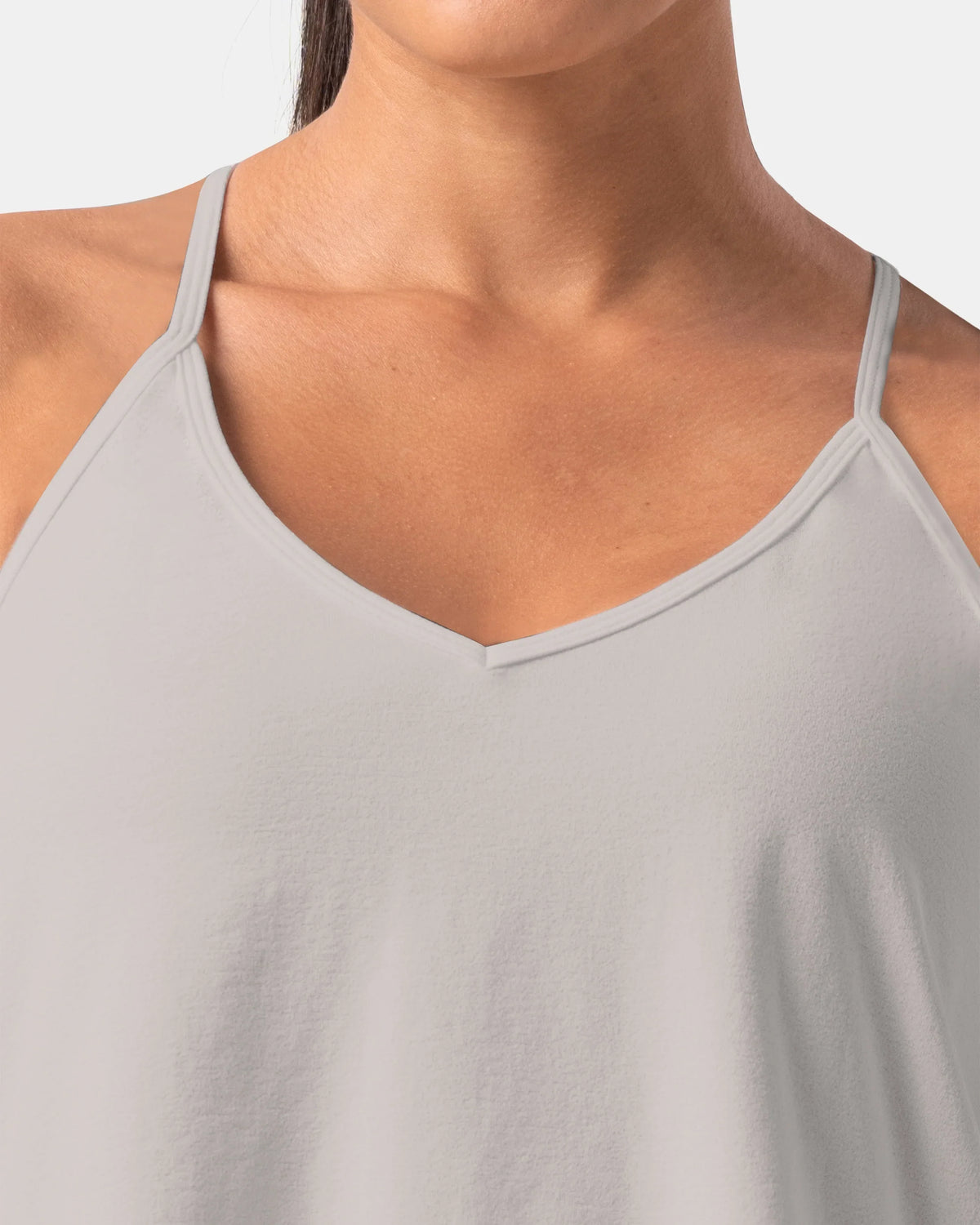 Sorona Open Back Sleeveless Workout & Yoga Tank Top — Natural