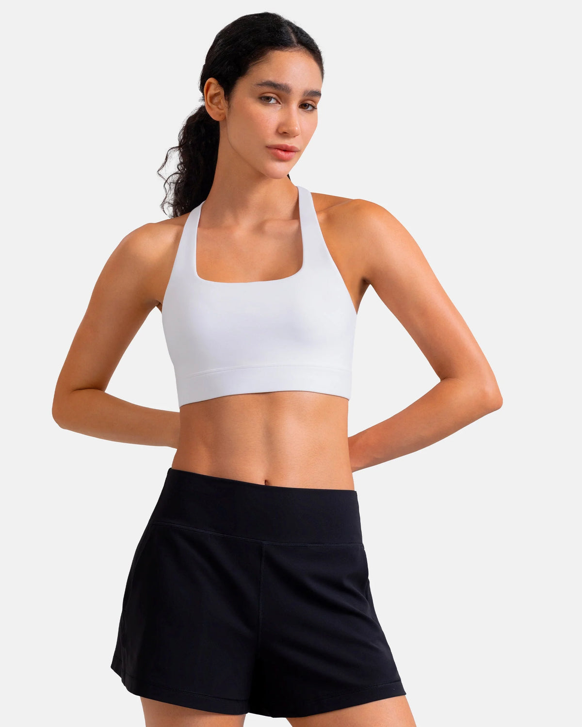 Dreamlux® Square Neck Cross-Back Sports Bra 4
