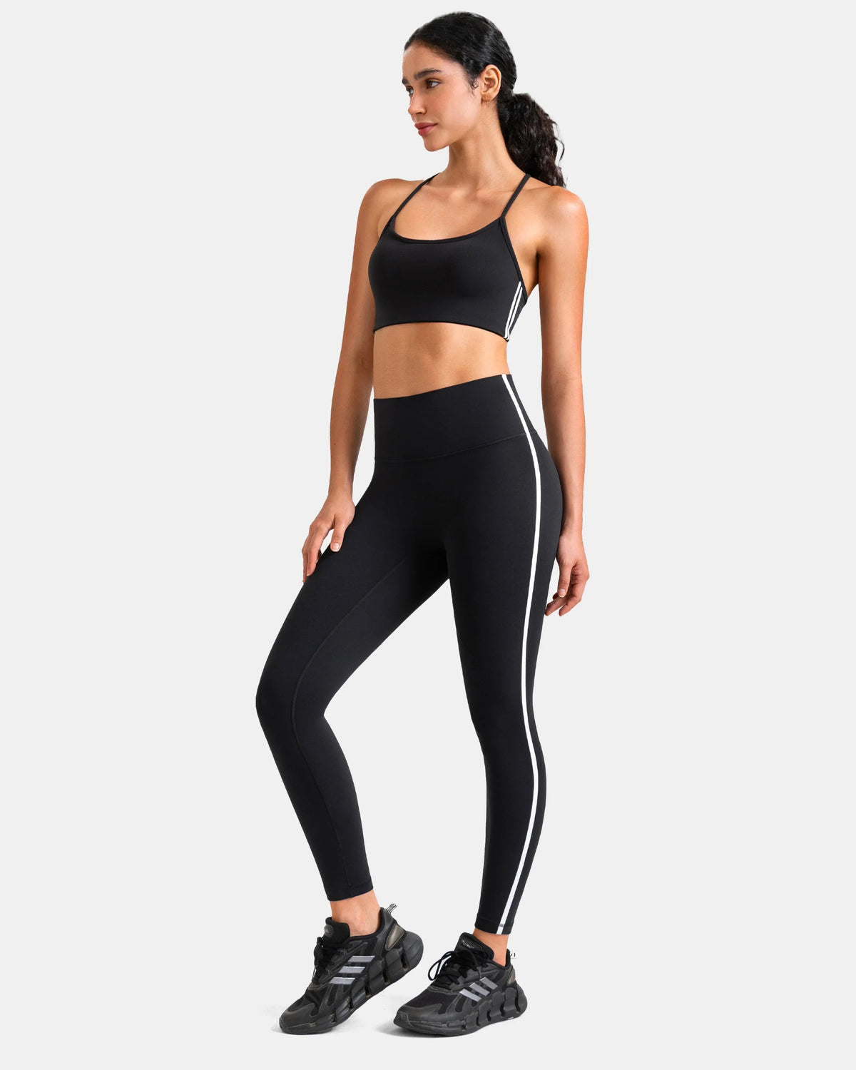 Dreamlux® High Waisted No Front Seam 25" Legging w/ Contrast Trim 2