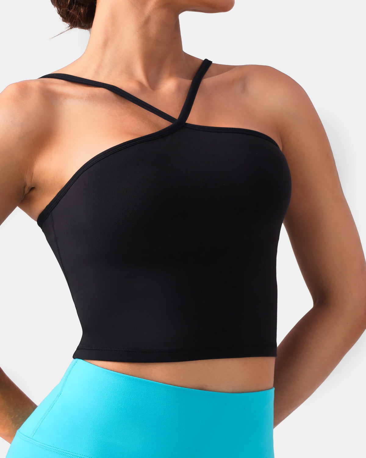 Dreamlux® Cross-Front Halter Top w/ Convertible Straps 1