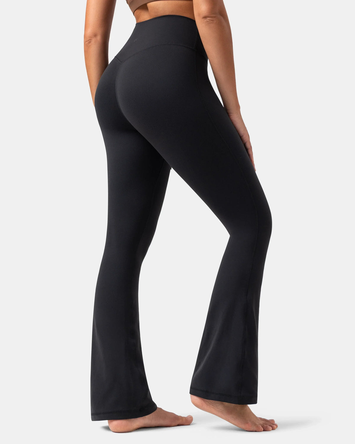 Dreamlux® No Front Seam Flare Legging 29.5" - Standard — Black