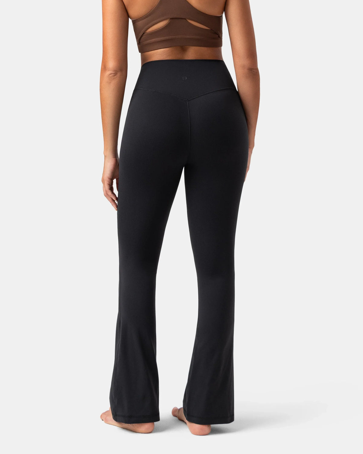 Dreamlux® No Front Seam Flare Legging 29.5" - Standard — Black