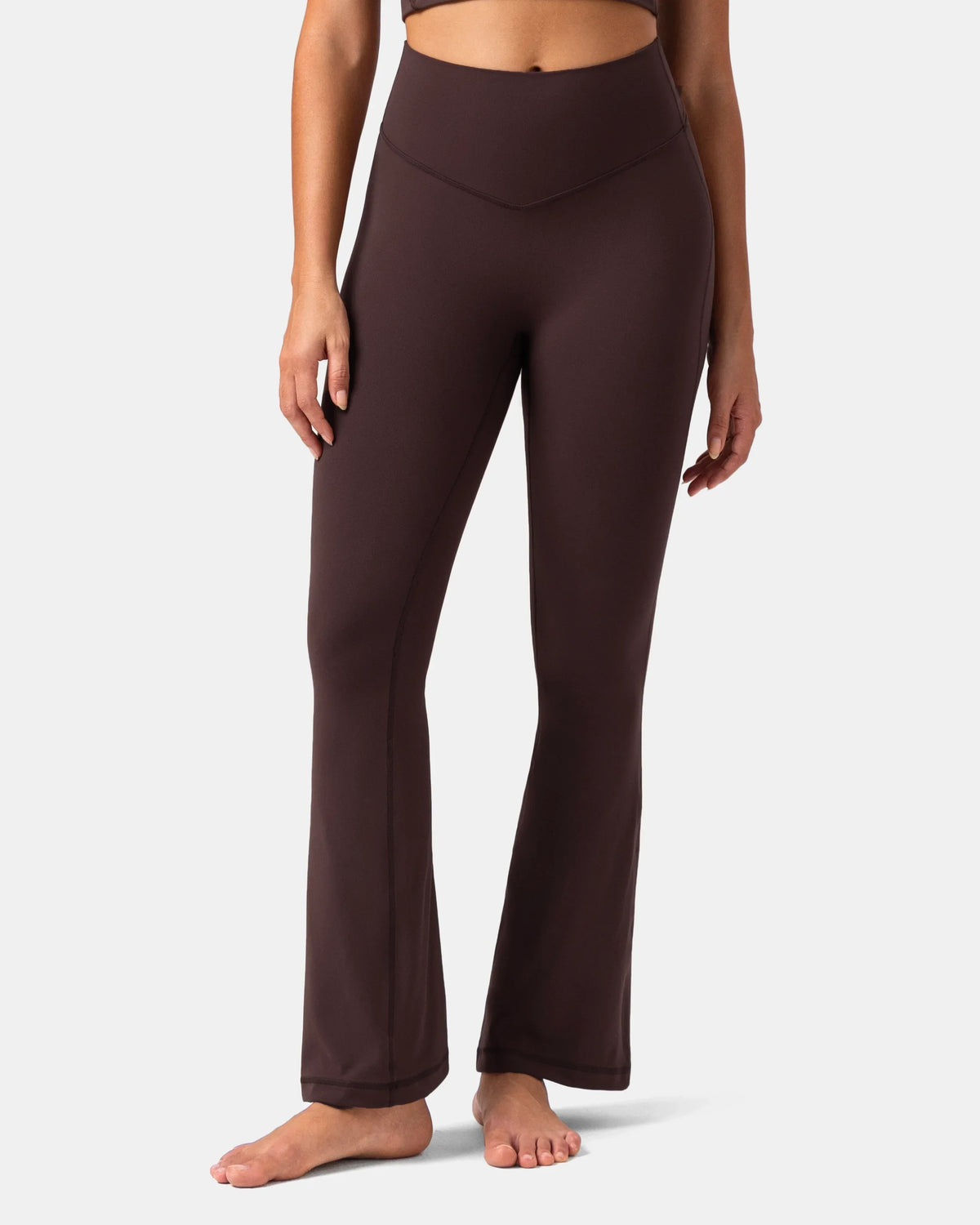 Dreamlux® No Front Seam Flare Legging 29.5" - Standard — Espresso