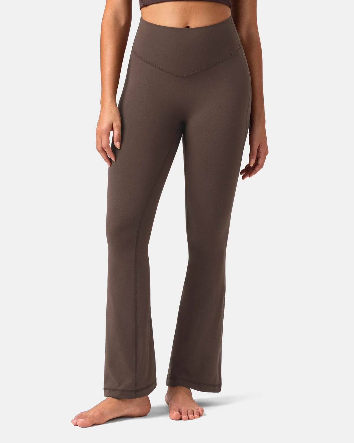 Dreamlux® No Front Seam Flare Legging 29.5" - Standard — Major Brown