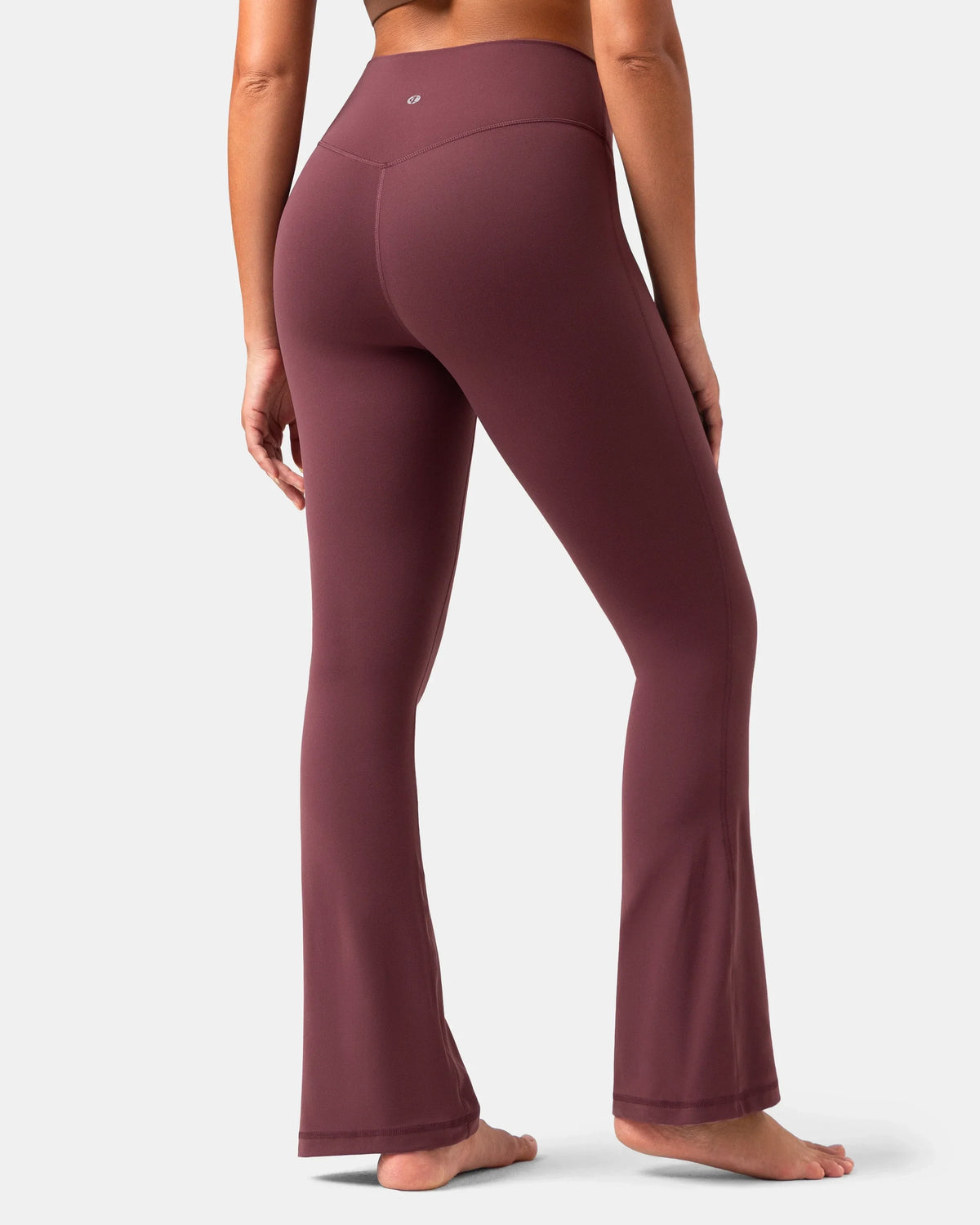 Dreamlux® No Front Seam Flare Legging 29.5" - Standard — Plum Red