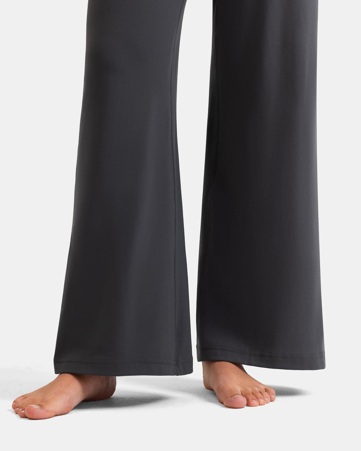 Dreamlux® Wide Leg High Waisted Ultra Soft 27.5" Daily Pant - Petite — Dark Carbon