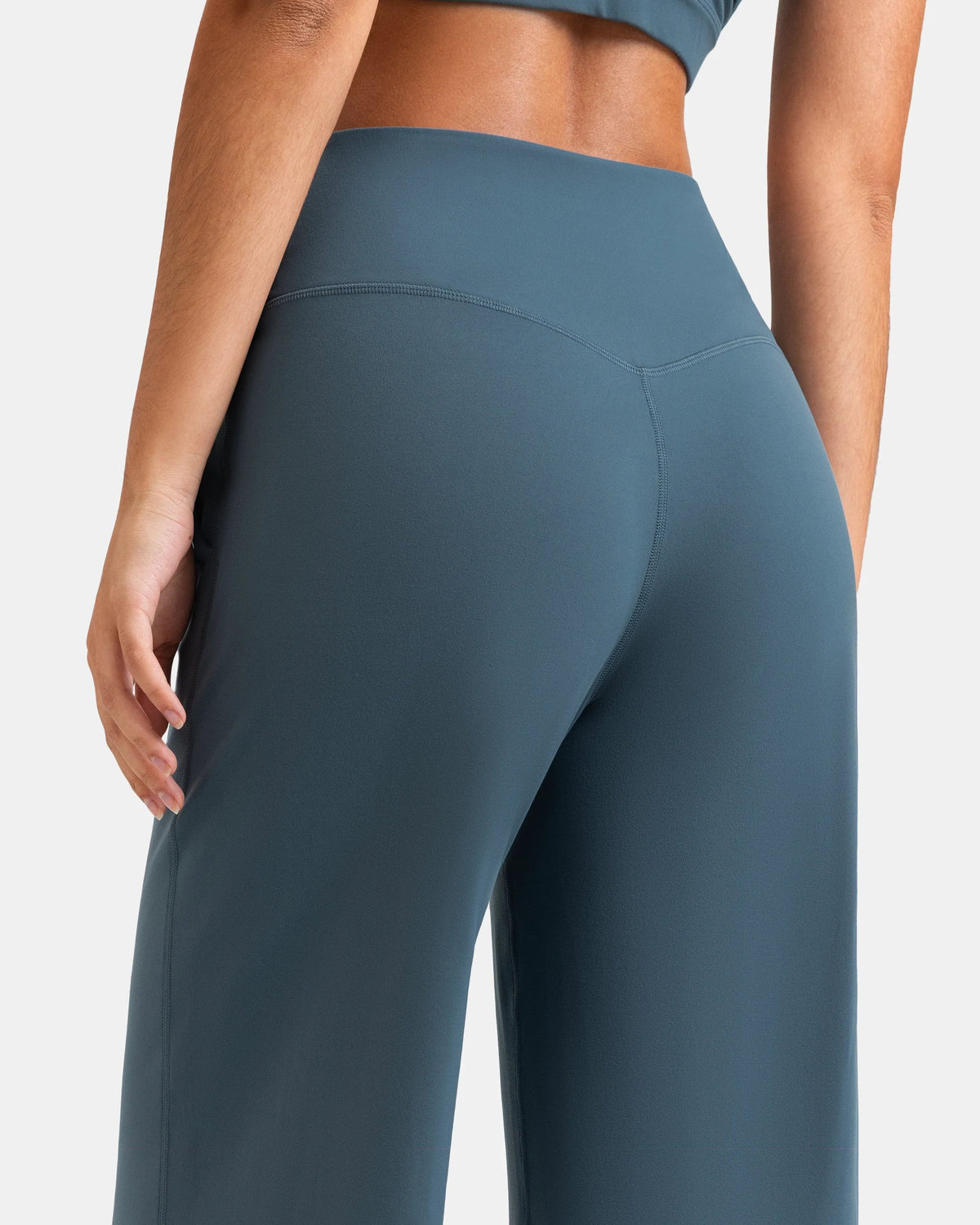 Dreamlux® Wide Leg High Waisted Ultra Soft 27.5" Daily Pant - Petite — Dark Jasper
