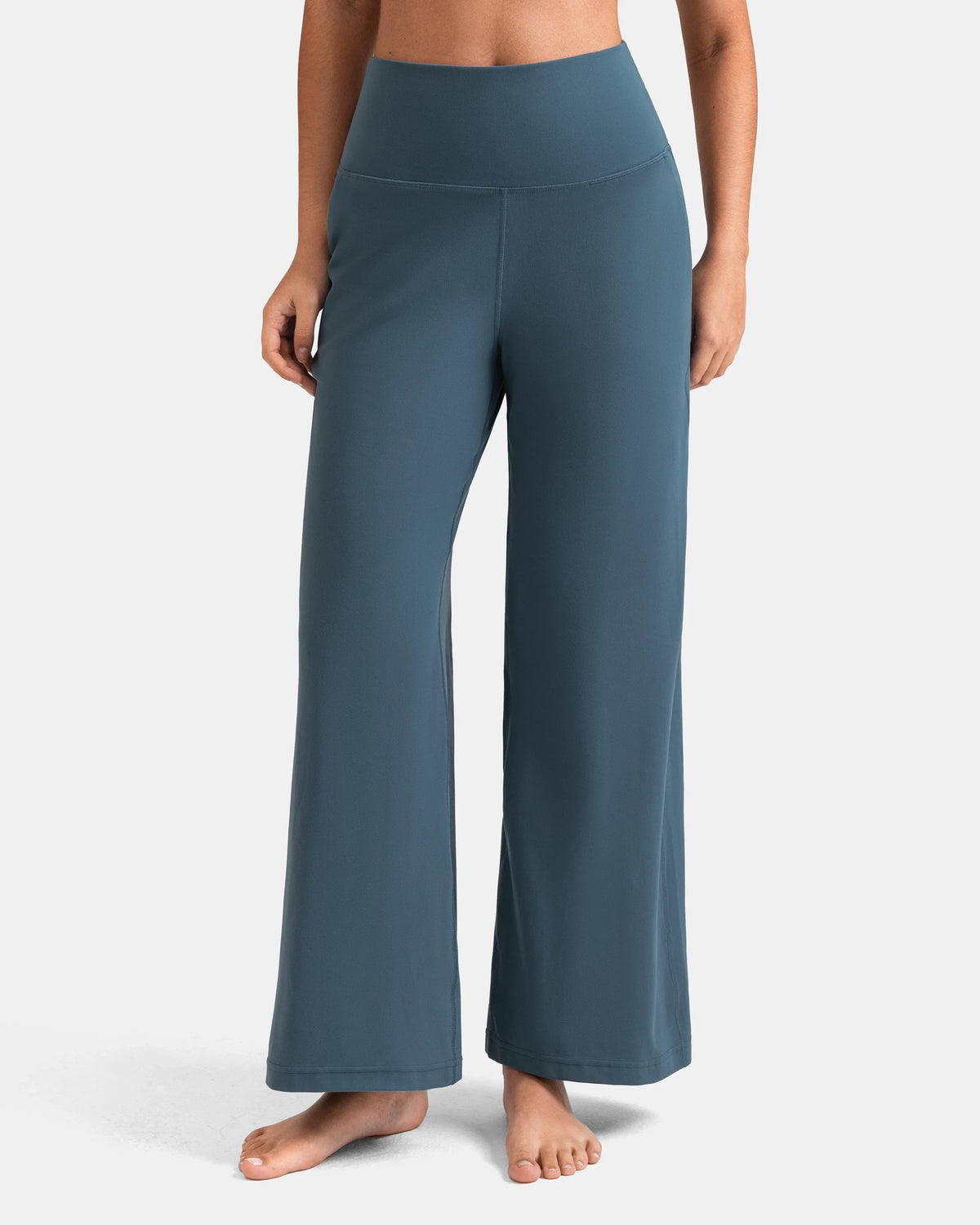 Dreamlux® Wide Leg High Waisted Ultra Soft 27.5" Daily Pant - Petite — Dark Jasper
