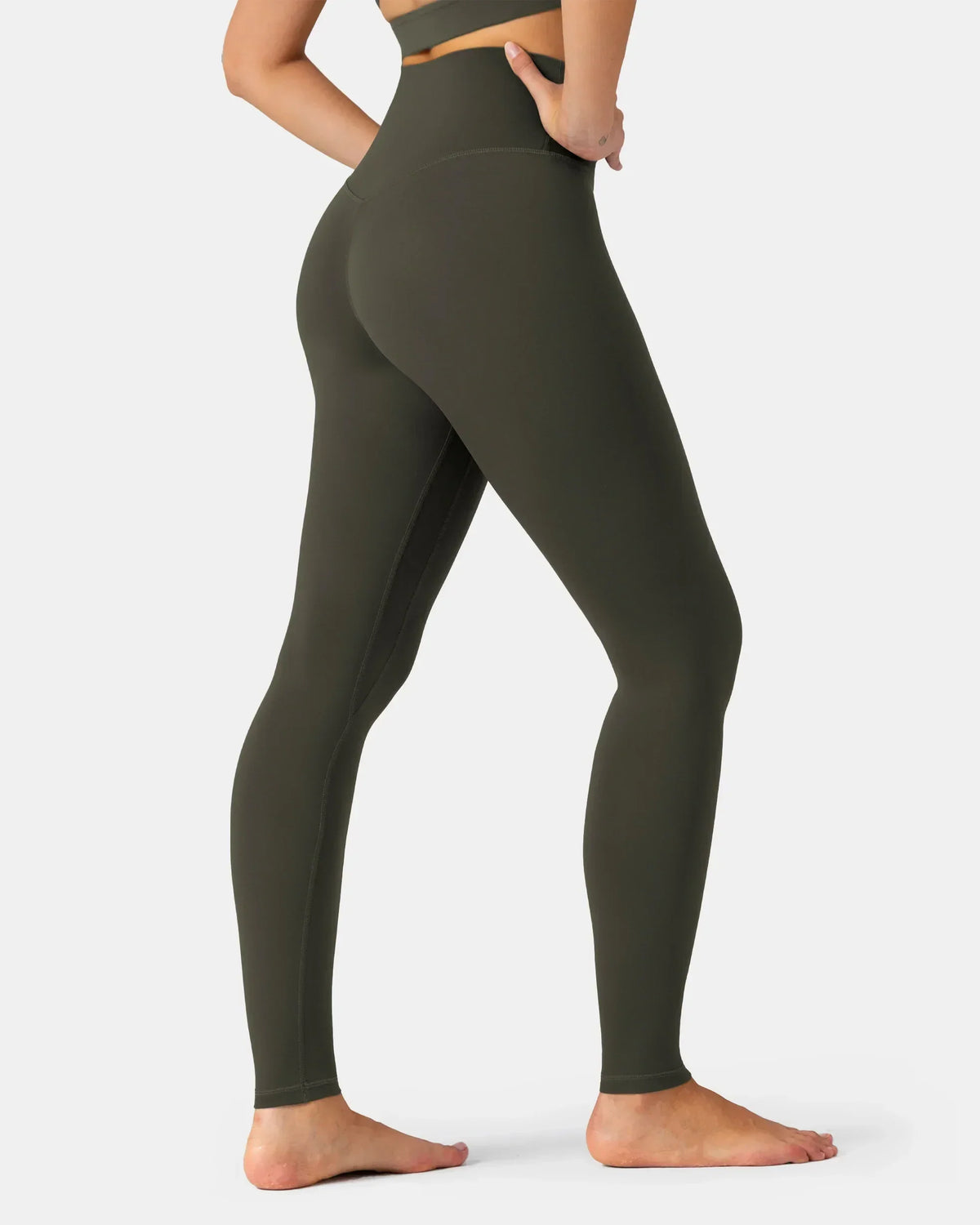 Essential Buttery Soft 28" Everyday Wear Legging — Olive Green