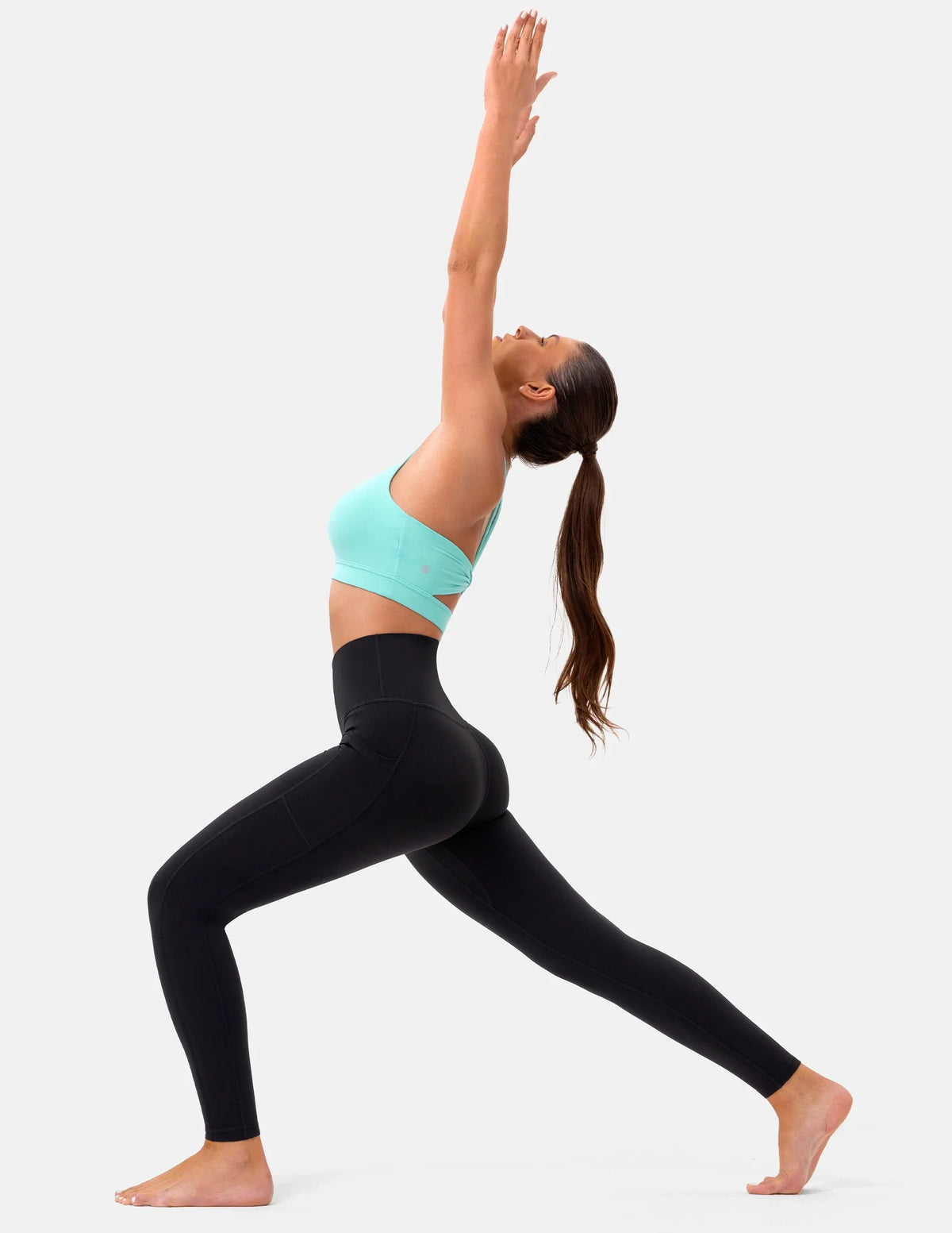 Essential High Waisted 25" Legging w/ Pockets — Black