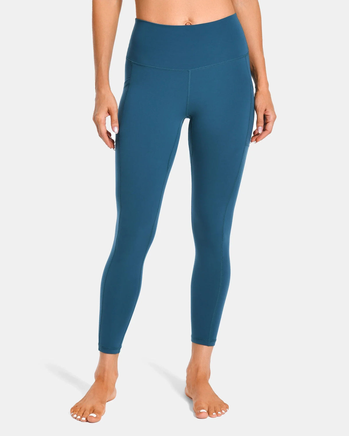 Essential High Waisted 25" Legging w/ Pockets — Dark Teal