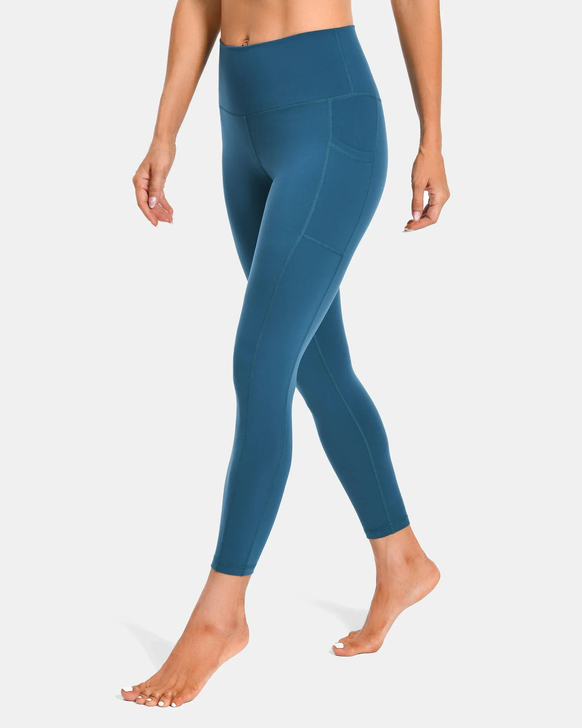 Essential High Waisted 25" Legging w/ Pockets — Dark Teal