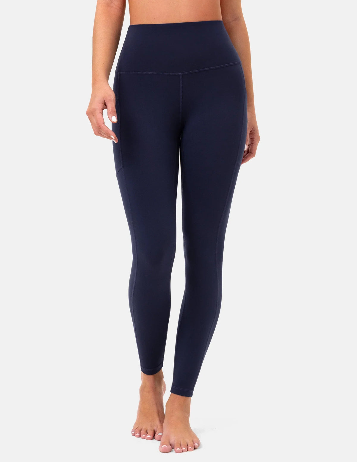 Essential High Waisted 25" Legging w/ Pockets — Navy